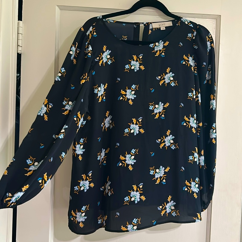 Loft floral blouse - size L